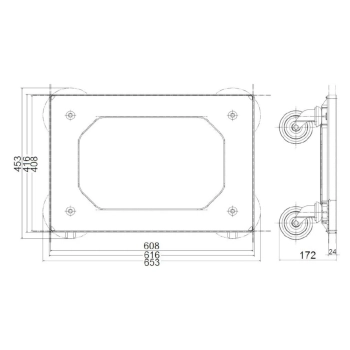  Wózek transportowy do skrzynek pojemników EUR 60x40cm - zdj. dodatkowe 1