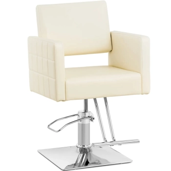  Fotel fryzjerski barberski kosmetyczny z podnóżkiem Physa RIBBLETON - kremowy - zdj. dodatkowe 1