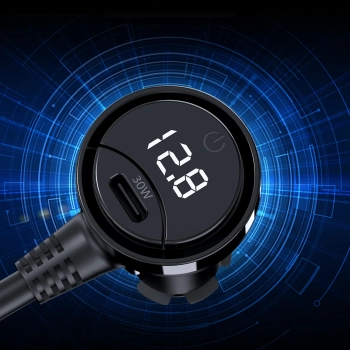  Ładowarka samochodowa + 3x gniazdo zapalniczki 2x USB-C PD 1x USB-A QC - czarna - zdj. dodatkowe 4