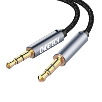  Kabel przewód audio AUX do głośnika 2x mini jack 3.5mm męski 1.2m - czarny - zdj. dodatkowe 1