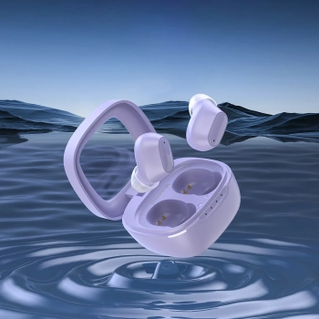  Słuchawki dokanałowe MEMS bezprzewodowe TWS Bluetooth 5.3 - fioletowe - zdj. dodatkowe 2