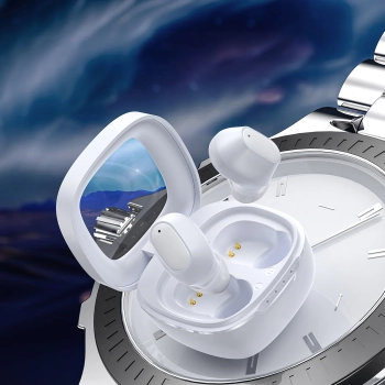  Słuchawki dokanałowe MEMS bezprzewodowe TWS Bluetooth 5.3 - białe - zdj. dodatkowe 5