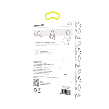  Wieszak haczyk samoprzylepny Small Shell do samochodu. domu. garażu ZESTAW 4szt. - czarny - zdj. dodatkowe 7