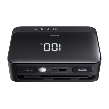  4w1 Jump starter 600A z latarką powerbankiem 6000mAh kompresorem Super Energy - czarny - zdj. dodatkowe 2