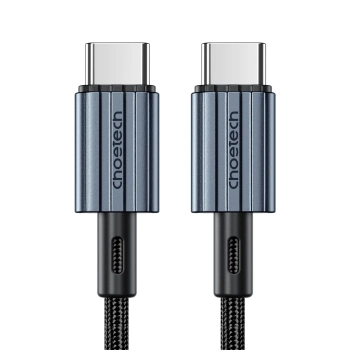 Kabel przewód USB-C - USB-C PD 60W w oplocie XCC-1014 - szary