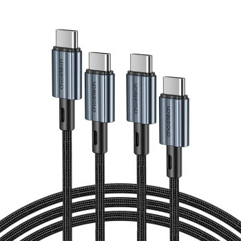  Kabel przewód USB-C - USB-C PD 60W w oplocie XCC-1014 - szary - zdj. dodatkowe 1