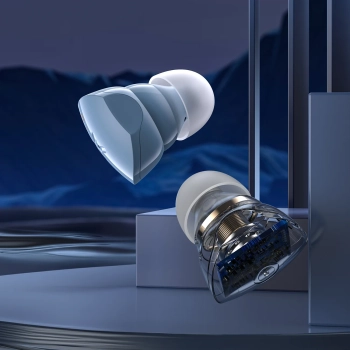  Słuchawki bezprzewodowe TWS Bluetooth 5.3 LightAura VocalSound - niebieskie - zdj. dodatkowe 5