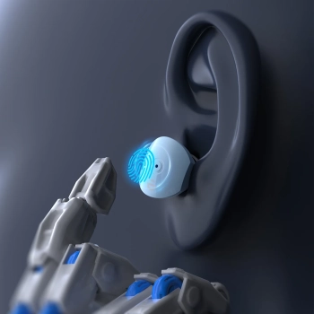  Słuchawki bezprzewodowe TWS Bluetooth 5.3 LightAura VocalSound - niebieskie - zdj. dodatkowe 6