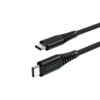  Kabel przewód USB-C-USB-C z organizererm magnetycznym PD 3.1 240W 1.8m - czarny - zdj. dodatkowe 1