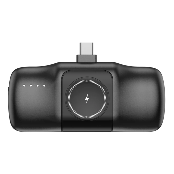  Mini powerbank 5000mAh 15W USB-C i ładowarką do Apple Watch - czarny - zdj. dodatkowe 5