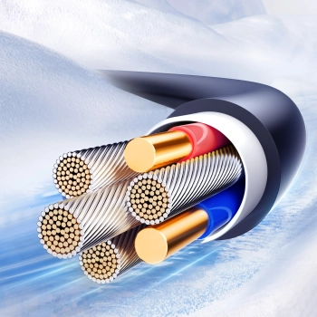  Kabel przewód spiralny USB-C - iPhone Lightning Crystal-Clear Series 30W 1.5m - czarny - zdj. dodatkowe 7