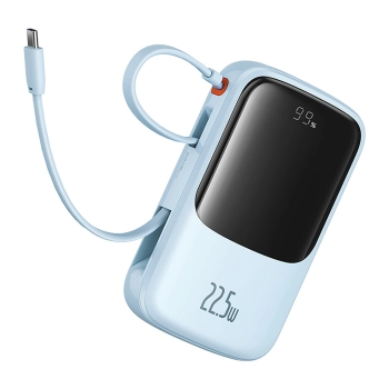  Power bank 10000mAh Qpow Pro+ 22.5W USB-C - niebieski - zdj. dodatkowe 4