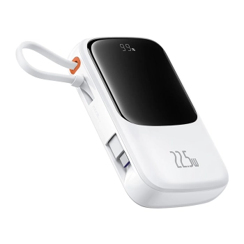  Power bank 10000mAh Qpow Pro+ 22.5W USB-C - biały - zdj. dodatkowe 1