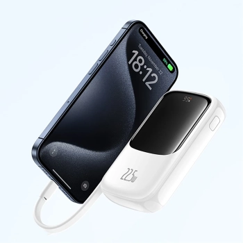  Power bank 10000mAh Qpow Pro+ 22.5W USB-C - biały - zdj. dodatkowe 5