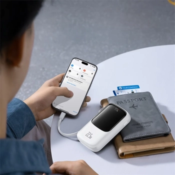  Power bank 10000mAh Qpow Pro+ 22.5W USB-C - biały - zdj. dodatkowe 6