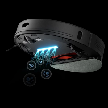  Robot sprzątający odkurzacz funkcją mopa + stacja ładująco - czyszcząca U100 - szary - zdj. dodatkowe 7