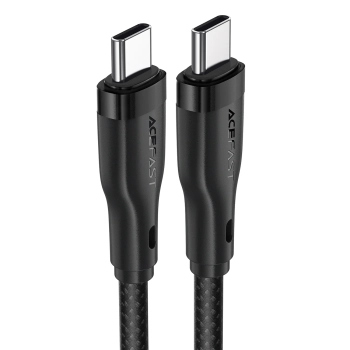  Kabel przewód elastyczny w oplocie USB-C - USB-C 60W 3A 1.2m - czarny - zdj. dodatkowe 2