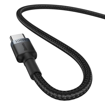  2x Kabel przewód Cafule USB-C - USB-C 100W 1m - czerwono-czarny i czarno-szary - zdj. dodatkowe 3