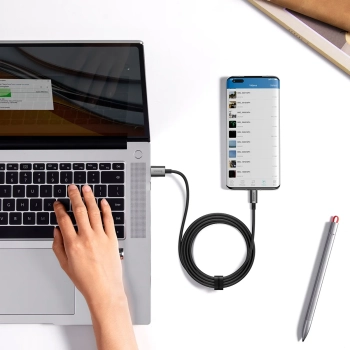  Kabel przewód Superior Series USB-A - USB-C 100W do Huawei Honor 1.5m - czarny - zdj. dodatkowe 10