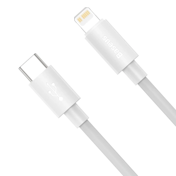  2x Kabel przewód Simple Wisdom iPhone Lightning - USB-C 20W 1.5 m - biały - zdj. dodatkowe 2