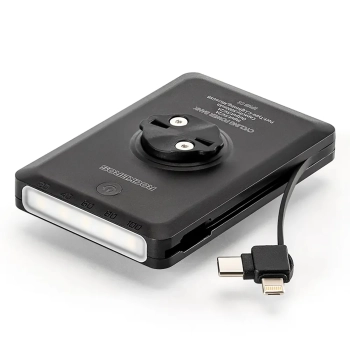  2w1 Lampka rowerowa przednia 150lm pod licznik z powerbankiem 5000mAh IPX6 - czarna - zdj. dodatkowe 2