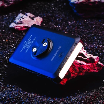  2w1 Lampka rowerowa przednia 150lm pod licznik z powerbankiem 5000mAh IPX6 - czarna - zdj. dodatkowe 7