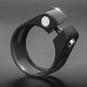  Obejma rowerowa zacisk do sztycy 27.2 i 28.6 mm pod siodełko na śrubę - czarna - zdj. dodatkowe 3