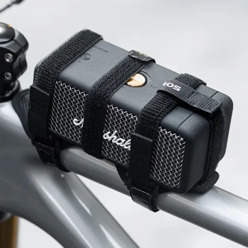  Uchwyt rowerowy z rzepami do mocowania na ramie kierownicy na głośnik bidon itp. - czarny - zdj. dodatkowe 4