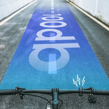  Dzwonek rowerowy w kształcie litery Q 100db - czarny - zdj. dodatkowe 5