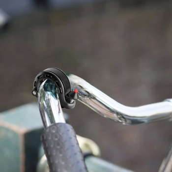  Dzwonek rowerowy w kształcie litery Q 100db - czarny - zdj. dodatkowe 8