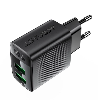  Ładowarka sieciowa A86 2x USB-A 12W - czarna - zdj. dodatkowe 4