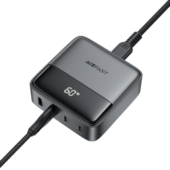  Ładowarka sieciowa stacja zasilania biurkowa Z6 GaN 2x USB-A 2x USB-C PD 65W - czarna - zdj. dodatkowe 3