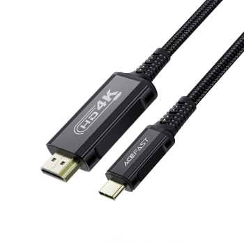  Kabel przewód audio-video USB-C - HDMI 4K 60Hz HDR 1.8m - czarny - zdj. dodatkowe 1