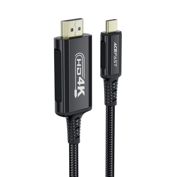  Kabel przewód audio-video USB-C - HDMI 4K 60Hz HDR 1.8m - czarny - zdj. dodatkowe 2