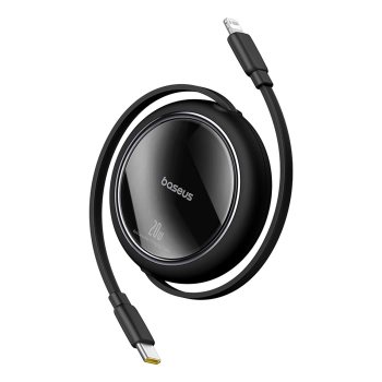  Kabel przewód zwijany Free2Pull USB-C - iPhone Lightning 20W 1m - czarny - zdj. dodatkowe 2