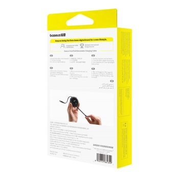  Kabel przewód zwijany Free2Pull USB-C - iPhone Lightning 20W 1m - czarny - zdj. dodatkowe 7