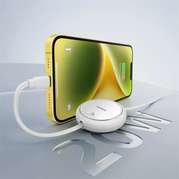  Kabel przewód zwijany Free2Pull USB-C - iPhone Lightning 20W 1m - biały - zdj. dodatkowe 6