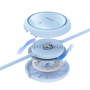  Kabel przewód zwijany Free2Pull USB-C - iPhone Lightning 20W 1m - niebieski - zdj. dodatkowe 3