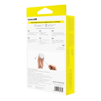  Kabel przewód zwijany Free2Pull USB-C - iPhone Lightning 20W 1m - niebieski - zdj. dodatkowe 6