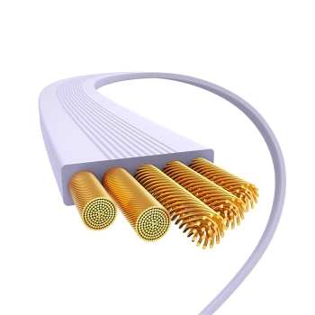  Kabel przewód zwijany Free2Pull USB-C - iPhone Lightning 20W 1m - fioletowy - zdj. dodatkowe 5