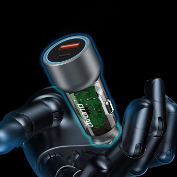  Ładowarka samochodowa R4T 30W USB-A USB-C - szara - zdj. dodatkowe 2