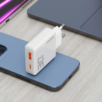  Ładowarka sieciowa GaN A30EUL 30W USB-A USB-C - biała - zdj. dodatkowe 6