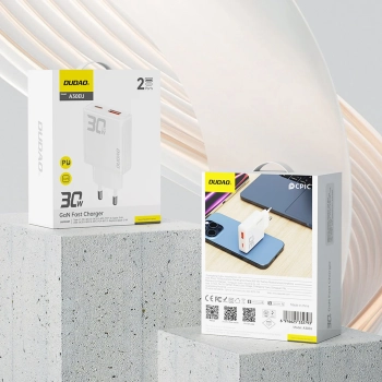  Ładowarka sieciowa GaN A30EUL 30W USB-A USB-C - biała - zdj. dodatkowe 7