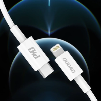  Kabel przewód L6X USB-C - iPhone Lightning PD 20W 1m - biały - zdj. dodatkowe 5