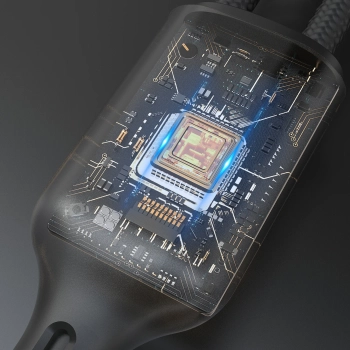  2w1 Kabel przewód z ładowarką do Apple Watch + wtyczka USB-C PD 60W - czarna - zdj. dodatkowe 3