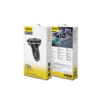  Ładowarka samochodowa R78 78W USB-C PD / 2xUSB-A QC - czarna - zdj. dodatkowe 1