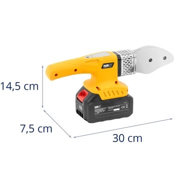  Zgrzewarka akumulatorowa do rur PP PB PE PV o śr. 20-32 mm 300C 350 W - zestaw - zdj. dodatkowe 6