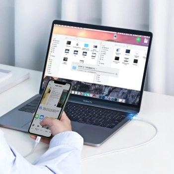  Kabel przewód MFi USB-C - iPhone Lightning 20W 3A 0.25m - biały - zdj. dodatkowe 7