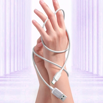  Kabel przewód Multi-Color Series A14 USB-A - USB-C 3A 1.2 m - biały - zdj. dodatkowe 4