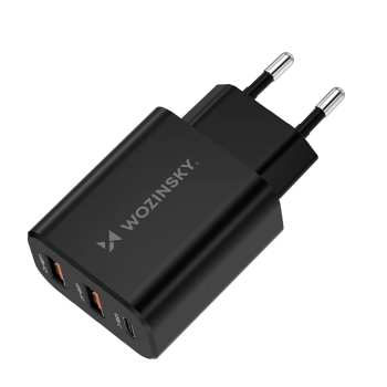  Ładowarka sieciowa 30W USB-C 2x USB-A - czarny - zdj. dodatkowe 2